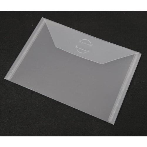 10pcs PP Transparent File Pack Stamp Collection Storage Bag Small Scrapbooking Stencil Cutting Template Pouch Holder