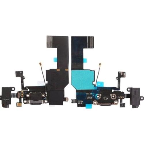 10pcs Audio jack charger dock connector for iphone 5c charging port with headphone mic antenna flex cable replacement part