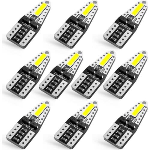 10x T10 LED W5W 194 Car Lights for Honda Civic Accord CRV HRV Jazz Fit NC750X Auto Led Interior Light Trunk Lamp Xenon 6000K 12v