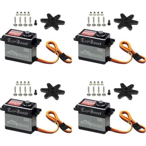 4PCS JX CLS6322HV 21kg Large Torque Servo 180 degree CNC Aluminium Shell Metal Gear Digital Servo for Drone RC Car RC Boat
