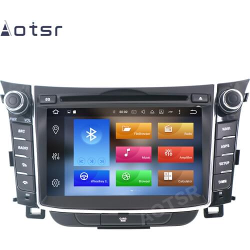 AOTSR 2 Din Android 10 Car Radio For Hyundai I30 Elantra GT 2012 - 2016 Central Multimedia Player GPS Navigation 2Din Autoradio