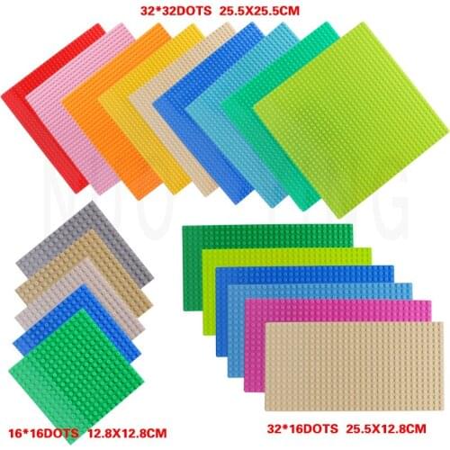 Diy Toy Building Block Baseboard Toy Building City Size Classic Dot Baseboard Plastic