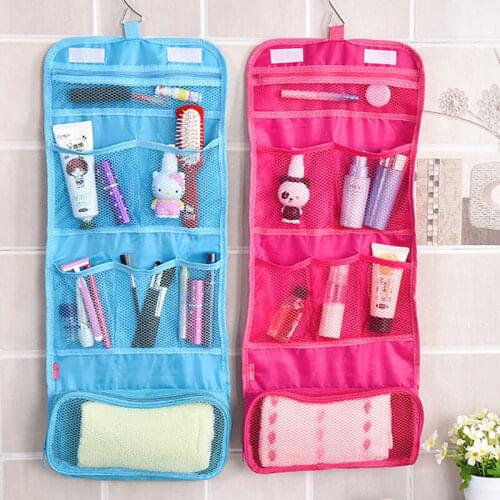 Traveling Makeup Bag Cosmetic bag Make Up Packing Wash Bags Necessaries Storag Organizer Pouch Hanging Hook Toiletry