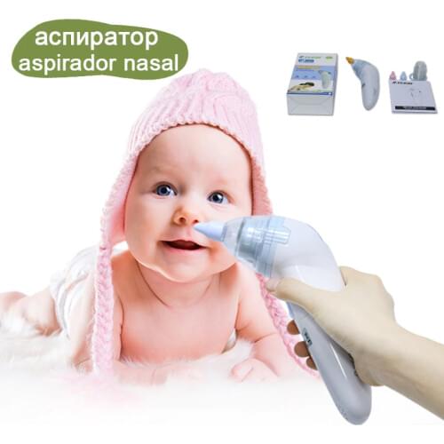 New Born Electronic Nose Cleaner Baby Nasal Aspirator 20 Pcs Hygienic Disposable Caps Digital Nasal Cleaner for Baby