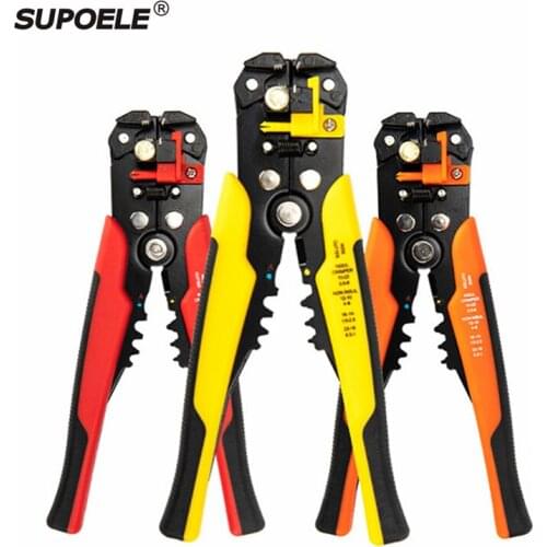 HS-D1 Multi Function Hand Crimping Tool Pliers 0.2-6.0mm2 Wire Stripper with Cutter with 280PCS Insulated Terminal Block Set