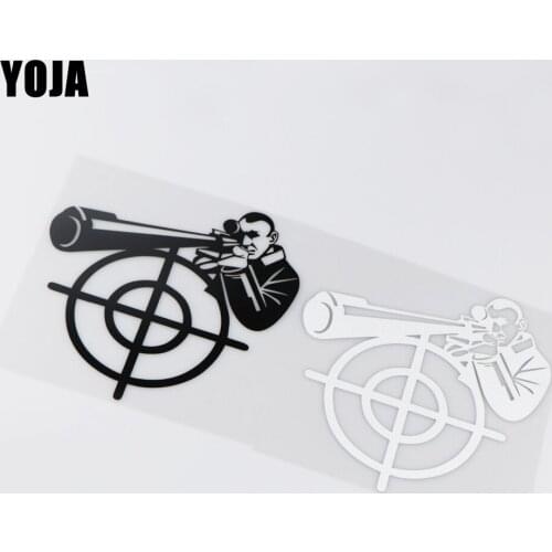 YOJA 15.2X15CM Art Fashion Car Sticker Personality Cartoon Vinyl Decal Pattern ZT2-0134