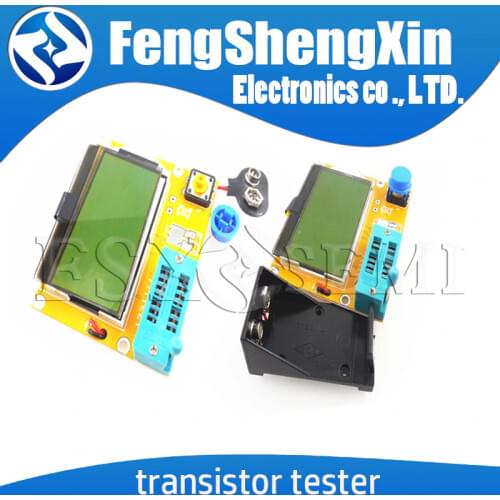 Imaging Diode MOSFET Test Hook ESR Transistor Tester Capacitor Resistor Multifunctional LCD For LCR-T4 ESR battery BOX