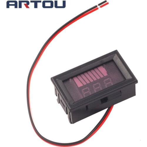 DC 72V ACID Red Digital Lead Battery Capacity Indicator Charge Level Lead-acid LED Tester Voltmeter