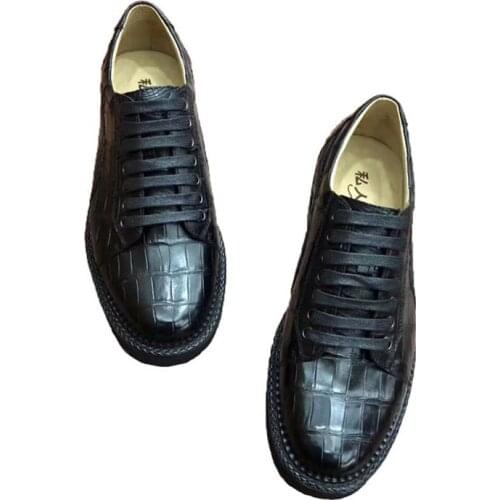 YL0074 Crocodile Quality Luxury Mens Casual Shoes Famous Brands High Quality New Style Fashionable Mens Shoes