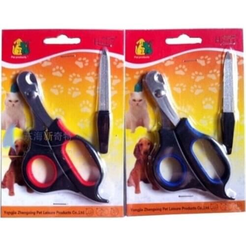 Wholesale Dog Nail Clipper Pet Nail Clipper With File Cat Pedicure Tools Animal Grooming Nail Scissors Free Shipping