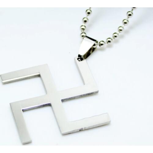 Fashion Trendy Stainless Steel Silver plated Plain Shiny Pendant Necklace