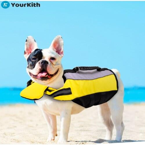 YourKith Fashion Dog Life Vest Pet Life Jacket Summer Pet Clothes New Airbag Inflatable Folding Dog Portable Safety Swimsuit