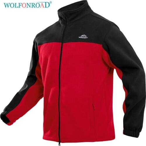 WOLFONROAD Men Winter Fleece Jacket Warm Military Tactical Jacket Hiking Men Thermal Jacket Coat Autumn Army Clothing Plus Size