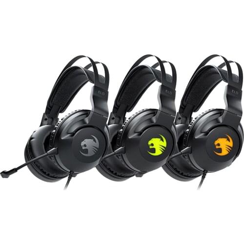 ROCCAT ELO Headphone Noise Cancelling Microphone 7.1 Surround Sound AIMO Lighting Effect