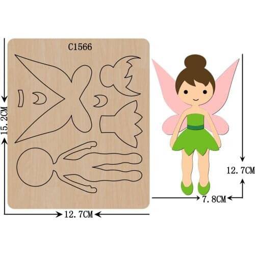 New Princess, girl Wooden die Scrapbooking C-1566 Cutting Dies Multiple sizes