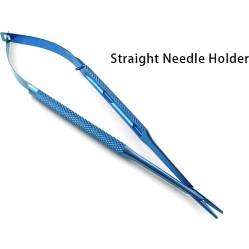 Ophthalmic Castroviejo Straight Needle Holder Microscopic Animal Experiment Ophthalmic Instruments