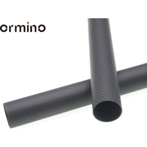 Ormino 2PCS 22mm Carbon Fiber Tube Quadcopter Hexacopter Frame arm Landing Gear Rc Drone kit Multicopter Diy 22X20X500mm tube