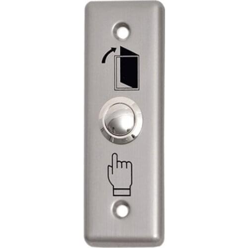 Rectangle Stainless Steel Exit Push Door Release Button Switch For Door Access Control