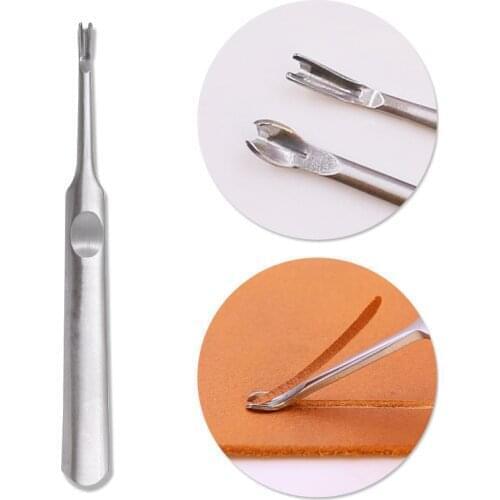 S/L Groover Punching Tool U+V Shaped Leather Stitching Skiving Tool Kit Leathercraft Hole Puncher Edge Beveler Tool Kit