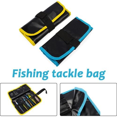 Fishing Lure Bag Waterproof PVC Jig Bag 12 Slots Fishing Bag Lure Organizer Fishing Accessories