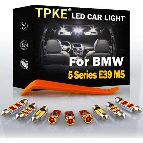 TPKE 20X Error Free Interior LED Light Package Kit For 1997-2003 BMW 5 Series E39 M5 Dome Door Trunk License Plate light