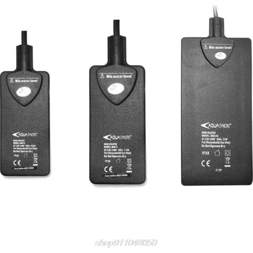 Ultra-thin 7.5W 15W 25W Aquarium Mini Heater Flexible Fish Tank Turtle Heating Rod Water Tank Temperature J26 21 Dropship