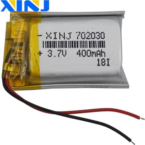 XINJ 3.7V 400mAh Li Polymer li-po Battery For GPS MP3/MP4 E-book bluetooth speaker wireless earphones driving recorder 702030