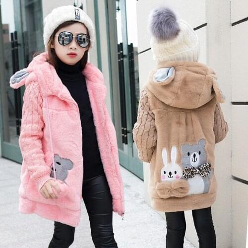 Girls Winter Clothes Cardigan Girl Kids Kids Faux Fur Coats . 10 12 Years Old Family Fashion