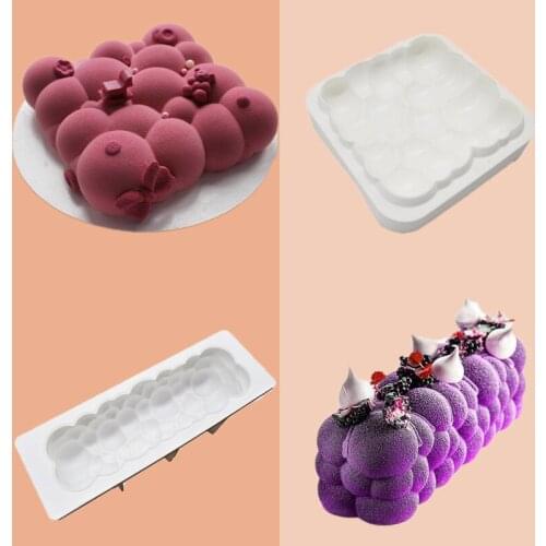 1PC DIY 3D Mousse Model Mold Silicone Cake Pastry Chocolate Candy Mould Kitchen Decorating Soap Jelly Mold Food Grade