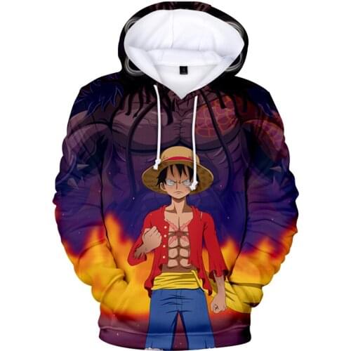 2020 3D One Piece Anime Hoodies Men/ Women Hooded Fashion Long Sleeve 3D Print One Piece Hoodies Sweatshirts pullovers