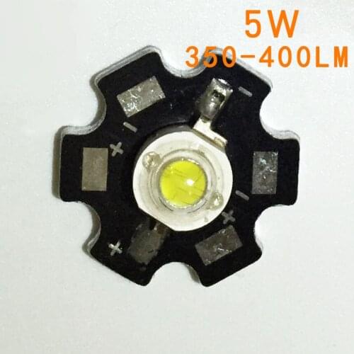 50pcs 5W white LED Heat Sink Aluminum Base Plate PCB Board Substrate 20mm LM Parts / Flashlight / Bulb Spotlight for DIY lights