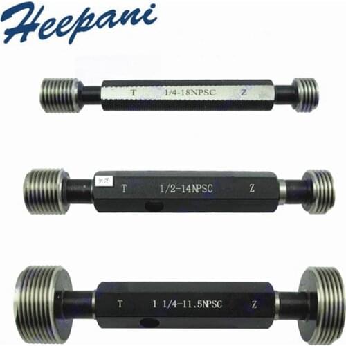 NPSC1/8-27 NPSC1/4-18 NPSC3/8-18 American system straight pipe tooth gauge thread pipe plug gauge go nogo tube gage