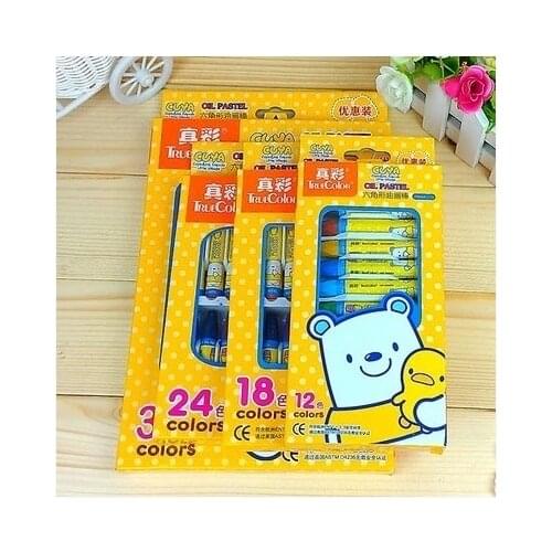 18 colors kids crayon ,Safety non-toxic oil painting stick used with students ,Students paint stationery