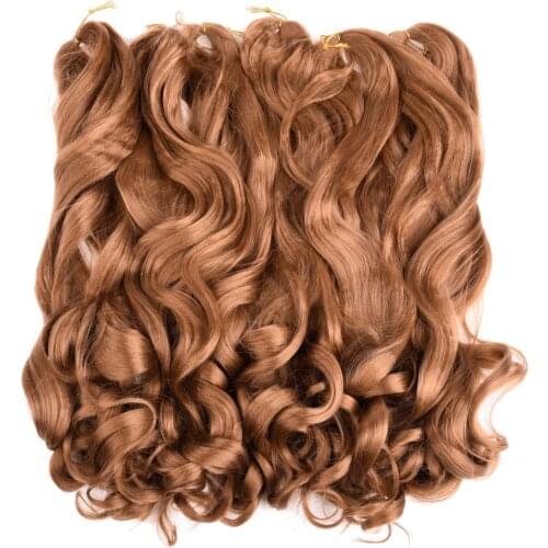 DinDong 24 Inch Body Wave Braiding Hair Pre Streched 1French Curls Synthetic Hair Extension Premium Quality Fibre Silky Bulk