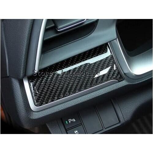 For Honda Civic Carbon Fiber Center Console Moulding Cover Trim 2016-2017 3pcs