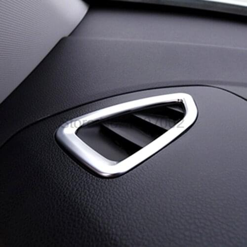 For Hyundai Tucson 2016 2017 ABS Matte Chrome Interior Air Conditioning A/C Vent Outlet Cover Molding Trim Accessories