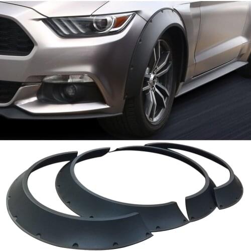 For Mercedes-benz W204 205 for BMW F32 36 E90 92 4x Pcs Flexible Universal Car Wide Fender Flare Wheel Arches Flare Extension
