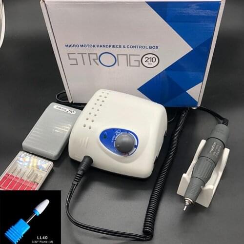 STRONG 210 champion-3 H37L1 Handle 35000rpm Electric Nail Drill Micro Motor Grinding Machine For Nail Art Tools