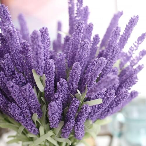 Romantic Provence Decoration LaF Flower Silk Artificial Flowers Grain Decorative Simulation of Aaquatic Plants 10Bouquets