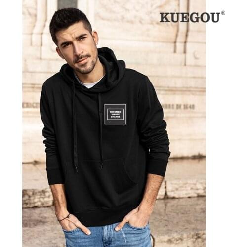 KUEGOU Men's Kangaroo Hoodies