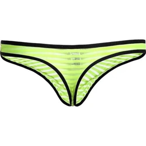 Mens Fashion Underwear Breathable Elastic Triangle Shorts Fashion Sexy Striped Lace Panties Low Waist Comfortable Underwear Set