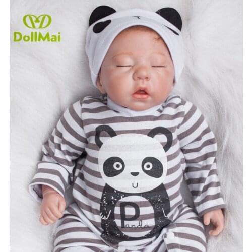 20 inch real sleeping reborn babies soft doll reborn toys for children play house toys bebes reborn bonecasa lol gift