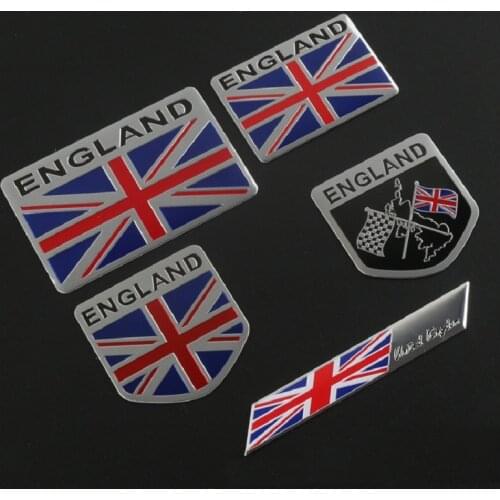 England Flag Car Stickers United Kindom Emblem UK Badge Decal For BMW Audi Ford Land Rover Mini Cooper Jaguar Auto Styling