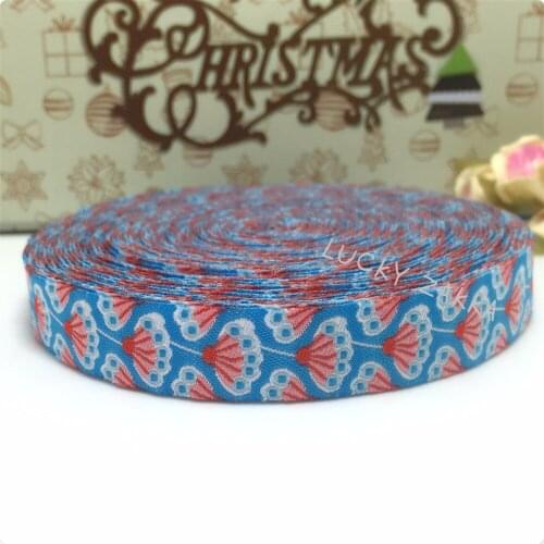 2015 NEW wholesale 5/8 '(16 mmx10yards) 100% Polyester Woven Jacquard Ribbon flower The dandelion