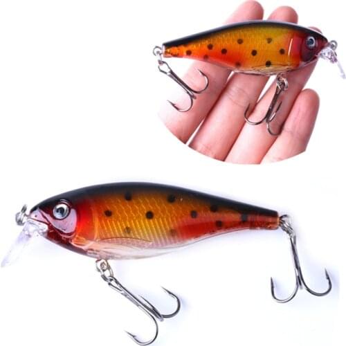 New Laser Minnow Fishing Lure 9cm 13g 7 Colors Shallow Diving Crankbaits Hard Bait Fly Fishing for Pike Carp Fishing