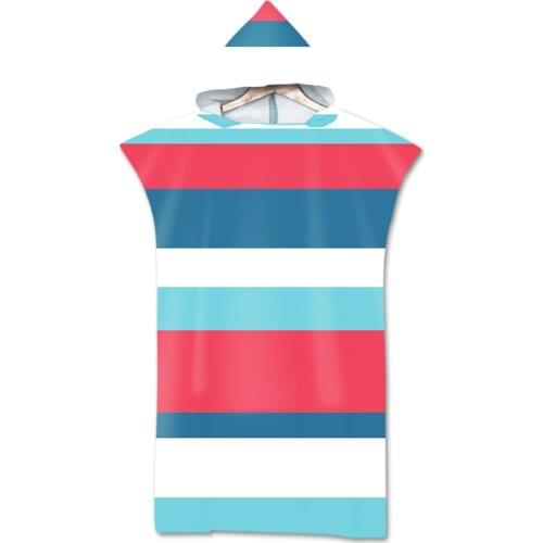 Drop Shipping 75*110cm Microfiber Beach bath Towel Quick Dry Robe Poncho towel With Hood for Swimming Beach Surf Poncho Adult