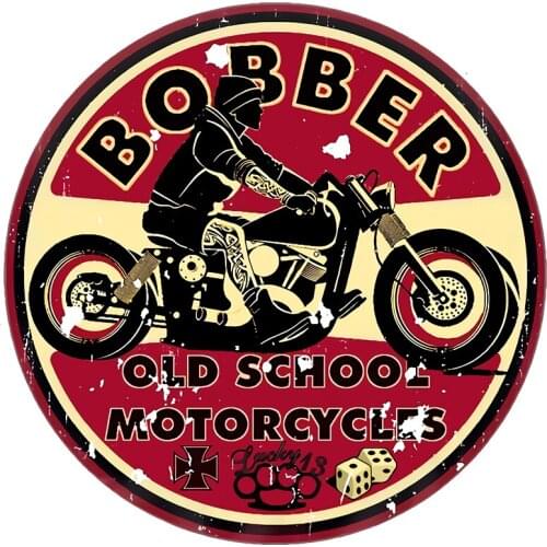 RuleMylife Bobber Old School Motorcycles Creativity Motorcycle Car Stickers Decal Funny Car Accessories Decoration