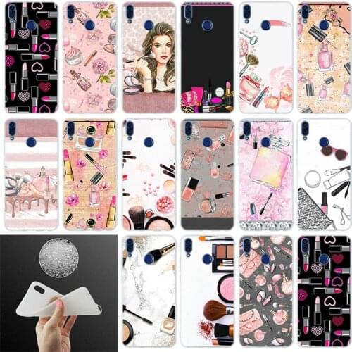 Soft Silicone Cover Phone Case Makeup Lipstick rouge Perfume For Huawei Honor 30 20 10 9 Lite 9a 8a 7a pro 8x 10i 30s
