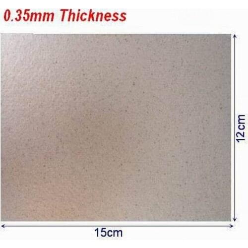 2pcs Microwave Oven Parts Mica Sheet 15cm x 12cm x 0.035cm Cut to Any SIze Megohmit Mica Plate