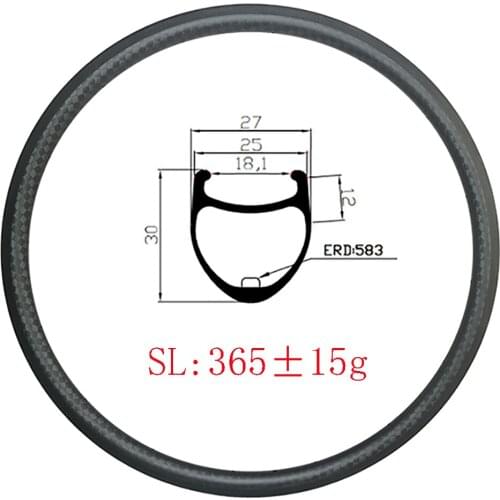 700c Light 365g 30x25mm carbon rims clincher basalt brake track 30C UD 3K 12K matte glossy 16H 18H 20H 24H 28H 32H 36H Road bike